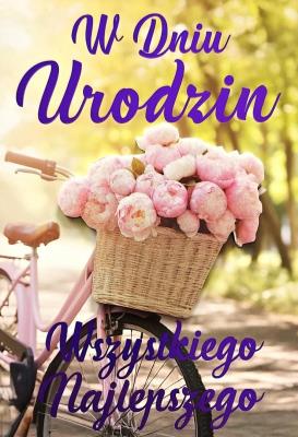 Opakowanie Karnet Urodziny damskie rower