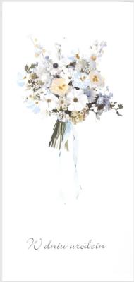 Opakowanie Karnet Urodziny DL U30 - Bukiet kwiatów