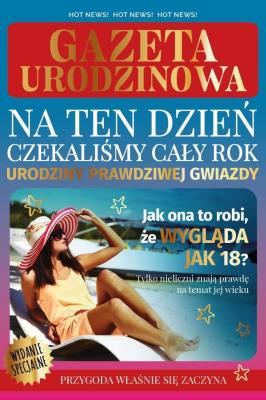 Karnet Urodziny gazeta. Wydawca: Armin Style. SmakLiter.pl Opakowanie Karnet Urodziny gazeta