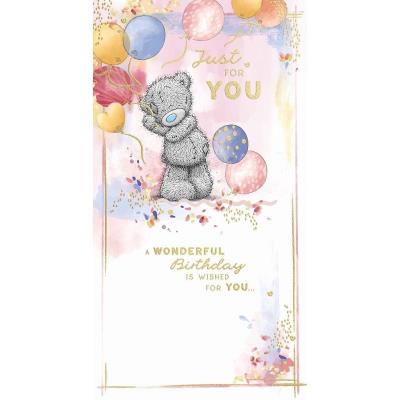 Opakowanie Karnet Urodziny Just for you