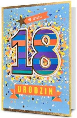 Karnet Urodziny Osiemnastka. Wydawca: PAN DRAGON. SmakLiter.pl Opakowanie Karnet Urodziny Osiemnastka