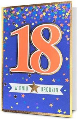 Karnet Urodziny Osiemnastka. Wydawca: PAN DRAGON. SmakLiter.pl Opakowanie Karnet Urodziny Osiemnastka