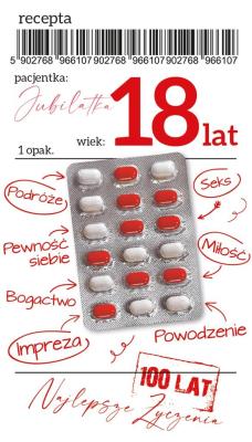 Opakowanie Karnet Urodziny Osiemnastka Gift-29