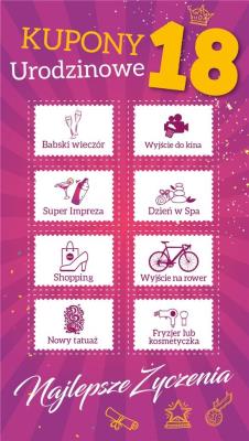 Opakowanie Karnet Urodziny Osiemnastka Gift-47