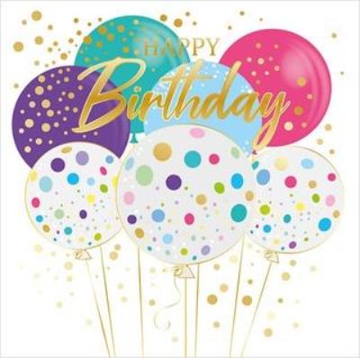 Opakowanie Karnet Urodziny - Pastel B-Day Balloon