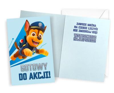 Karnet Urodziny Psi Patrol chłopiec. Wydawca: Kukartka. SmakLiter.pl Opakowanie Karnet Urodziny Psi Patrol chłopiec