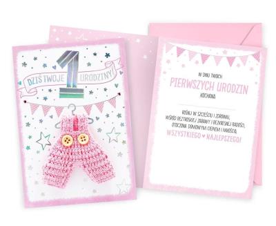 Opakowanie Karnet Urodziny Roczek