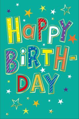 Opakowanie Karnet Urodziny - Vibrant B-Day