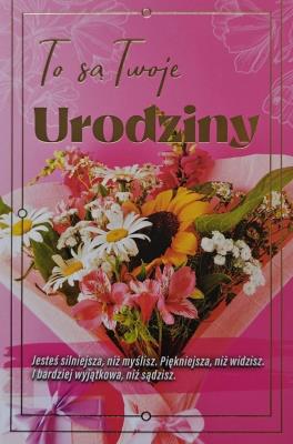 Opakowanie Karnet urodziny z wymiennymi cyframi JCX-233