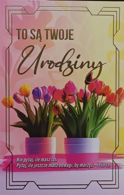 Opakowanie Karnet urodziny z wymiennymi cyframi JCX-236