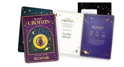 Opakowanie Karnet Urodziny (znaki zodiaku, Wodnik)