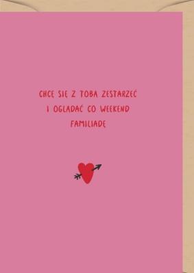 Opakowanie Karnet Walentynki