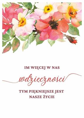 Karnet - Wdzięczność. Wydawca: Koinonia. SmakLiter.pl Opakowanie Karnet - Wdzięczność