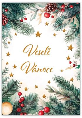 Karnet Wesołych Świąt - Vesele Vanoce Cestina. Wydawca: Trend. SmakLiter.pl Opakowanie Karnet Wesołych Świąt - Vesele Vanoce Cestina