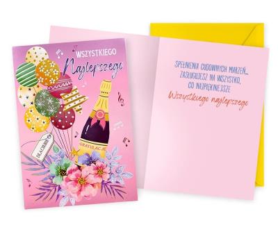 Opakowanie Karnet Wszystkiego najlepszego