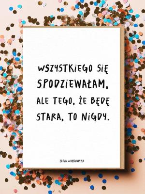 Opakowanie Karnet Wszystkiego się spodziewałam