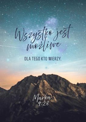 Opakowanie Karnet - Wszystko jest możliwe - gwiazdy