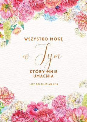 Karnet - Wszystko mogę. Wydawca: Koinonia. SmakLiter.pl Opakowanie Karnet - Wszystko mogę