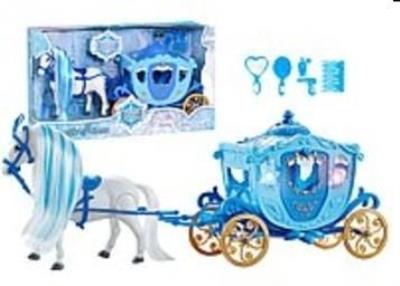 Opakowanie Karoca z lalką i chodzącym koniem