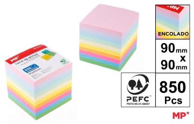 Opakowanie Karteczki 90x90mm kolorowe 850szt