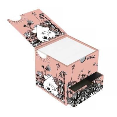 Opakowanie Karteczki biurowe box z szufladą Muminki Miłość
