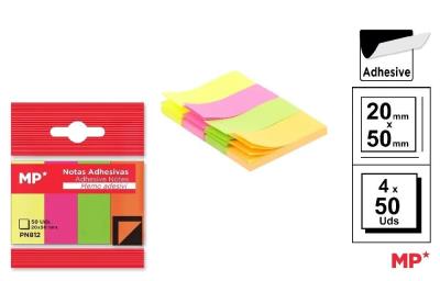 Karteczki samoprzylepne 20x50mm 4x50szt. Wydawca: MP Main Paper. SmakLiter.pl Opakowanie Karteczki samoprzylepne 20x50mm 4x50szt