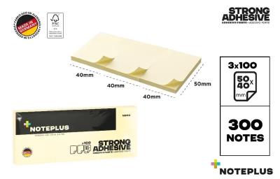 Opakowanie Karteczki samoprzylepne 40x50mm 100Kx3 żółte