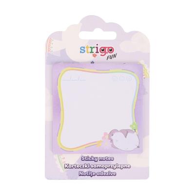 Karteczki samoprzylepne 73x73mm 20K fioletowe. Wydawca: Strigo. SmakLiter.pl Opakowanie Karteczki samoprzylepne 73x73mm 20K fioletowe