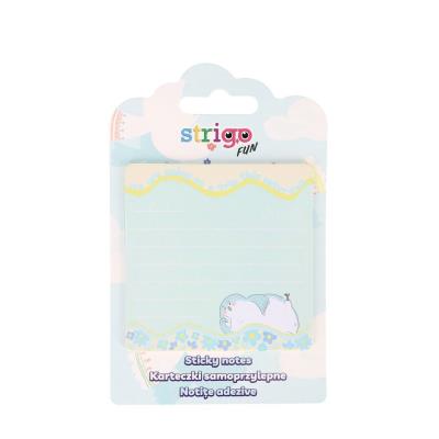 Karteczki samoprzylepne 73x73mm 20K niebieskie. Wydawca: Strigo. SmakLiter.pl Opakowanie Karteczki samoprzylepne 73x73mm 20K niebieskie