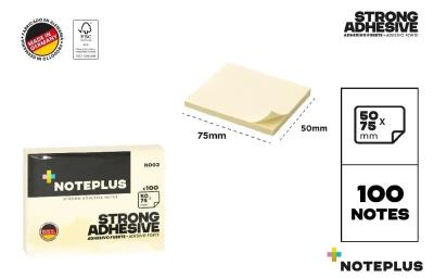Opakowanie Karteczki samoprzylepne 75x50mm 100K żółte