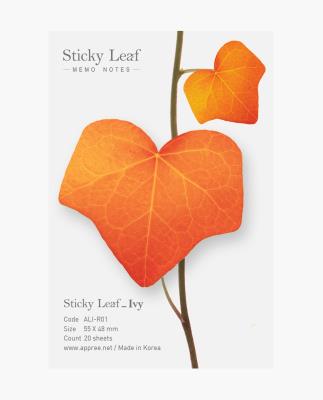 Opakowanie Karteczki samoprzylepne Bluszcz czerwony S