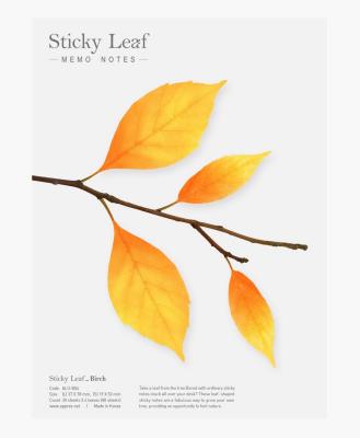 Opakowanie Karteczki samoprzylepne Brzoza żółta L