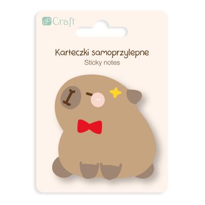 Karteczki samoprzylepne Kapibara Muszka 6,2x 6 cm 30k.. Wydawca: DP CRAFT. SmakLiter.pl Opakowanie Karteczki samoprzylepne Kapibara Muszka 6,2x 6 cm 30k.