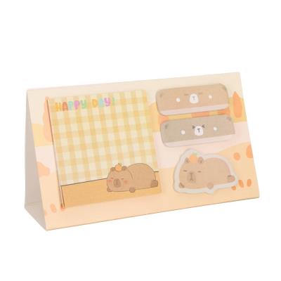 Karteczki samoprzylepne Kapibara śpiąca. Wydawca: Strigo. SmakLiter.pl Opakowanie Karteczki samoprzylepne Kapibara śpiąca