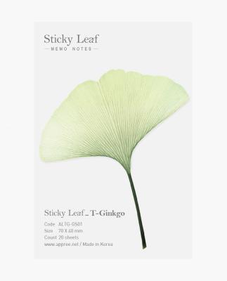 Opakowanie Karteczki samoprzylepne T Miłorząb green S