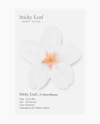 Opakowanie Karteczki samoprzylepne T Wiśnia white S