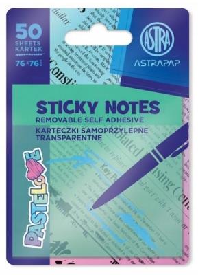 Opakowanie Karteczki samoprzylepne transparentne 75x75mm