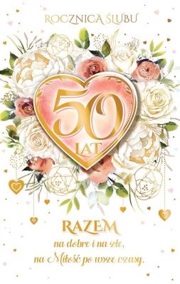 Opakowanie Kartka na 50 Rocznicę ślubu