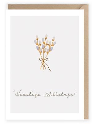 Opakowanie Kartka okolicznościowa Bazie, eko koperta K086