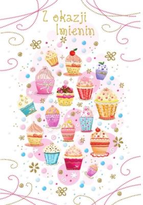 Opakowanie Kartka okolicznościowa Imieniny TS110