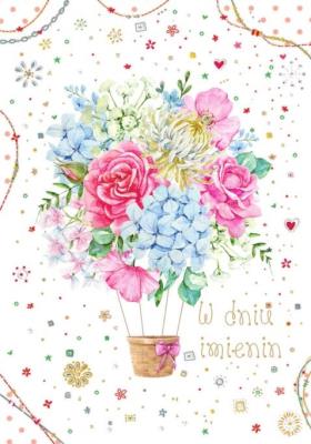 Opakowanie Kartka okolicznościowa Imieniny TS112