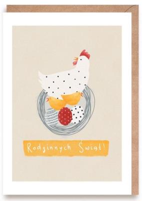 Opakowanie Kartka okolicznościowa Rodzinnych Świąt!, eko K164