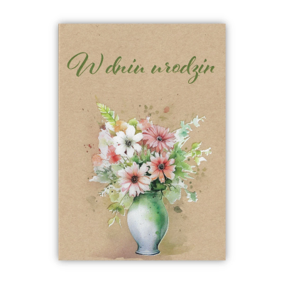 Opakowanie Kartka okolicznościowa Urodziny