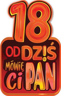 Opakowanie Kartka okolicznościowa Urodziny 18