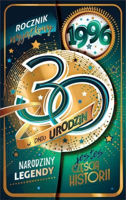 Opakowanie Kartka okolicznościowa Urodziny 30
