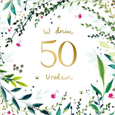 Opakowanie Kartka okolicznościowa Urodziny 50