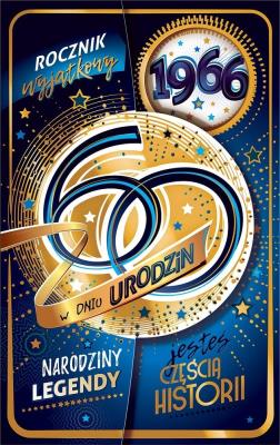 Opakowanie Kartka okolicznościowa Urodziny 60