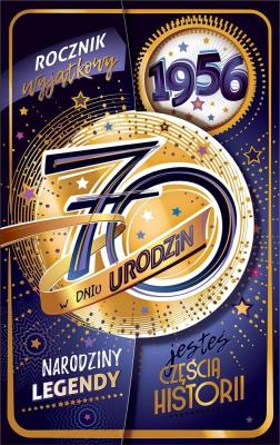 Opakowanie Kartka okolicznościowa Urodziny 70