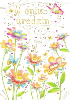 Opakowanie Kartka okolicznościowa Urodziny TS109