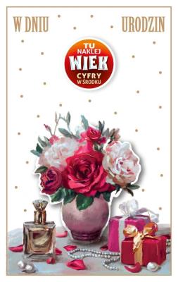Opakowanie Kartka okolicznościowa Urodziny (wymienne cyfry)